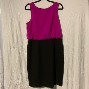 Worthington | Fitted Dress with Chiffon Top